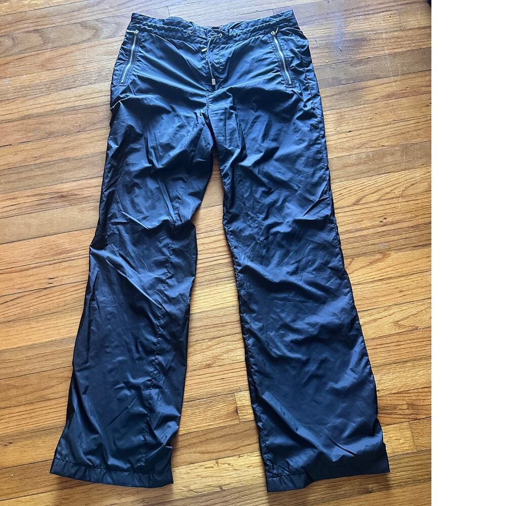 Banana Republic Zip Front Track Pants 4 – Sleek Tapered Jogger Chic